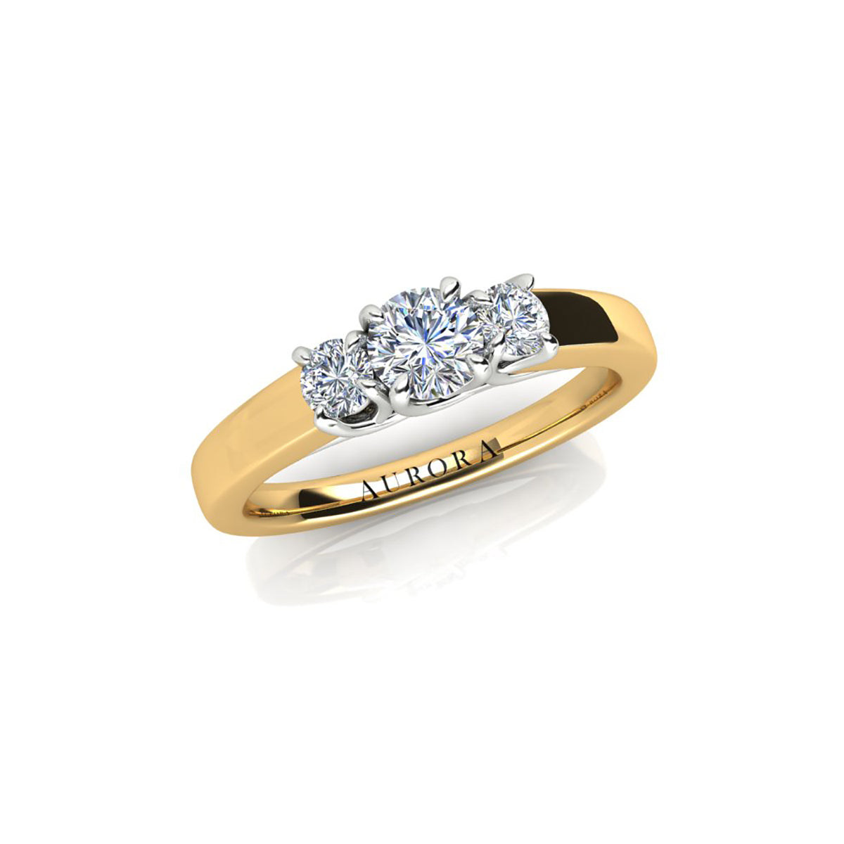 18ct Yellow Gold Diamond Engagement Ring