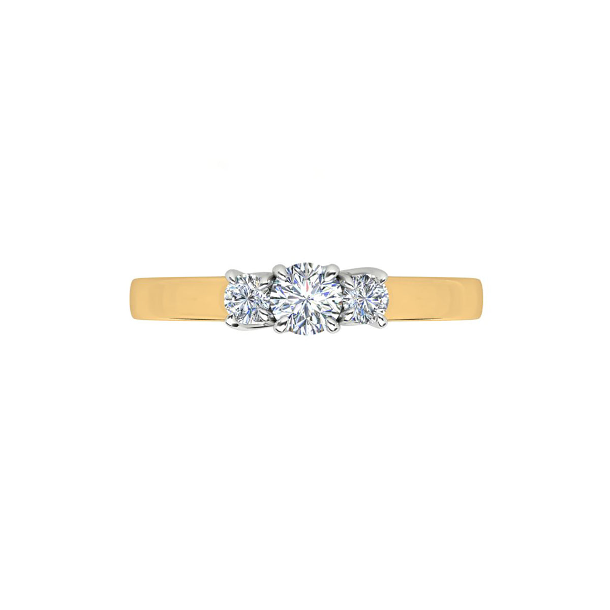 18ct Yellow Gold Diamond Engagement Ring