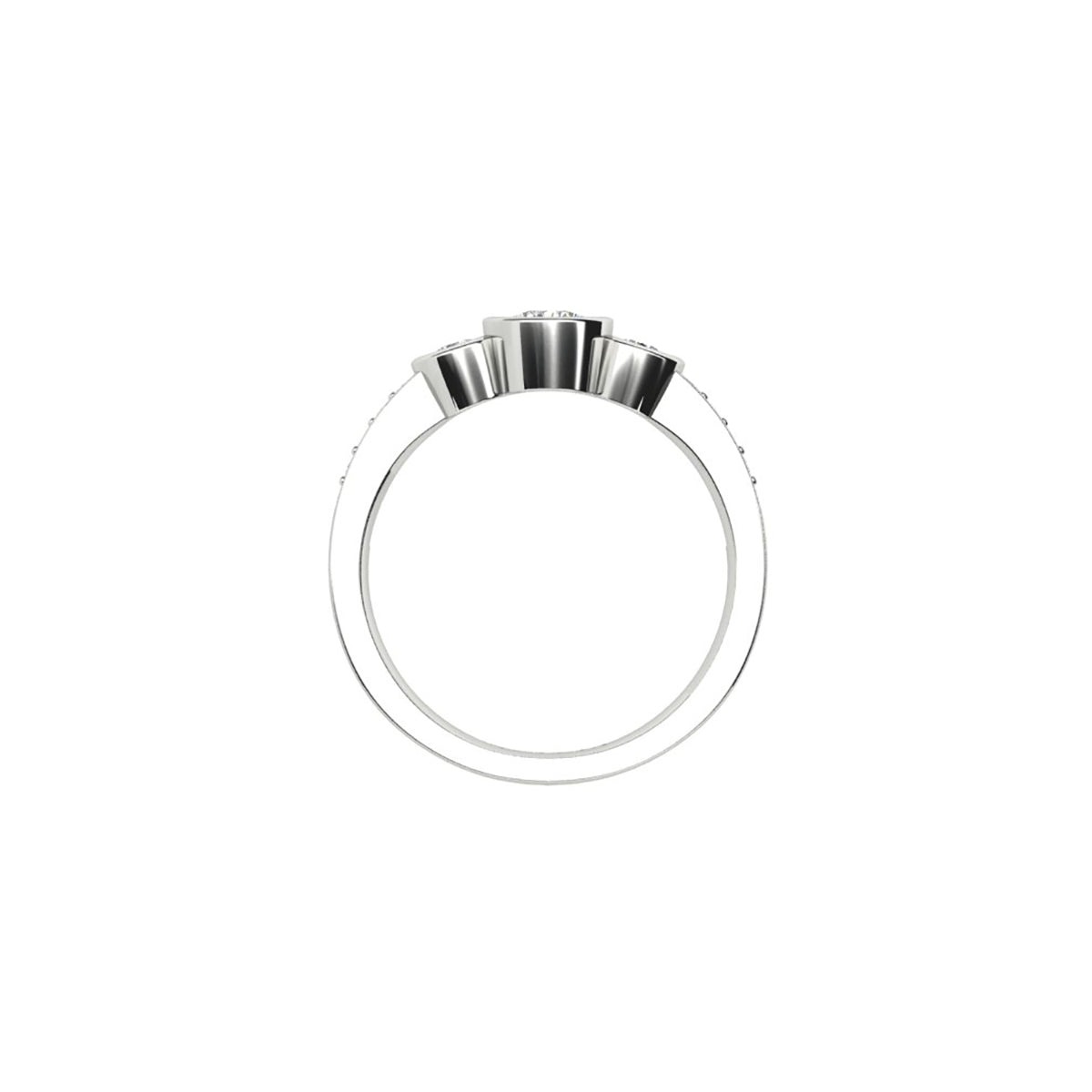 18ct White Gold Diamond Engagement Ring