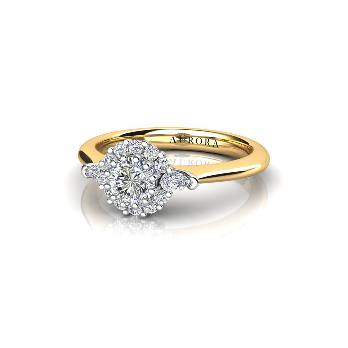 18ct Yellow Gold Diamond Engagement Ring
