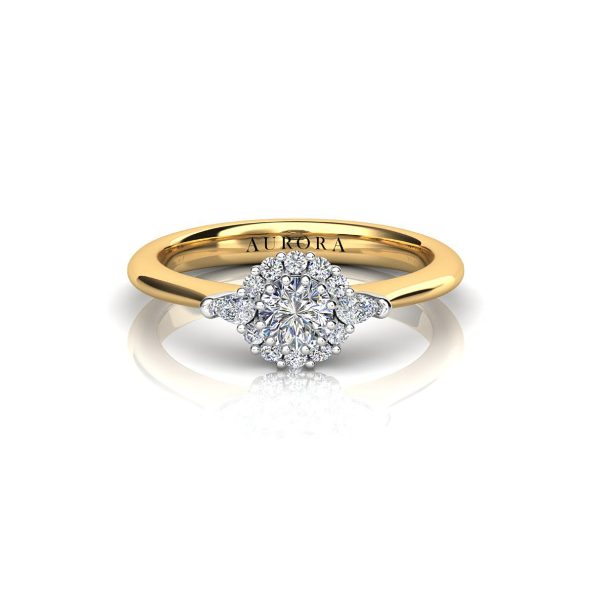 18ct Yellow Gold Diamond Engagement Ring