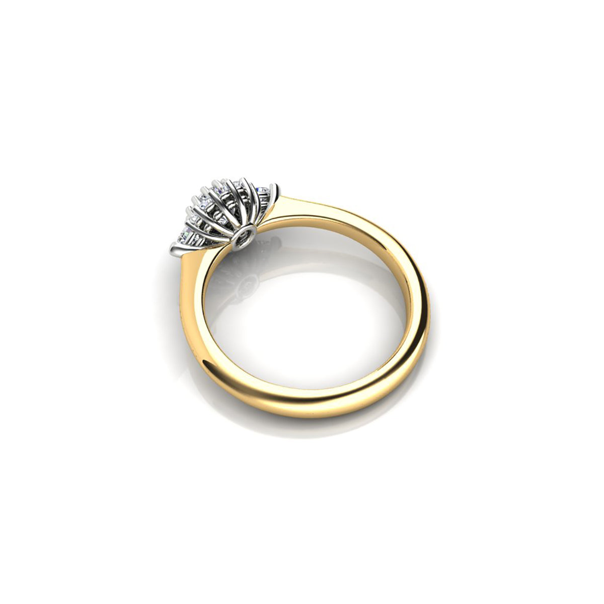 18ct Yellow Gold Diamond Engagement Ring