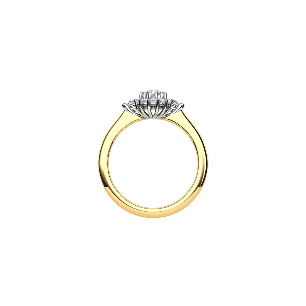 18ct Yellow Gold Diamond Engagement Ring