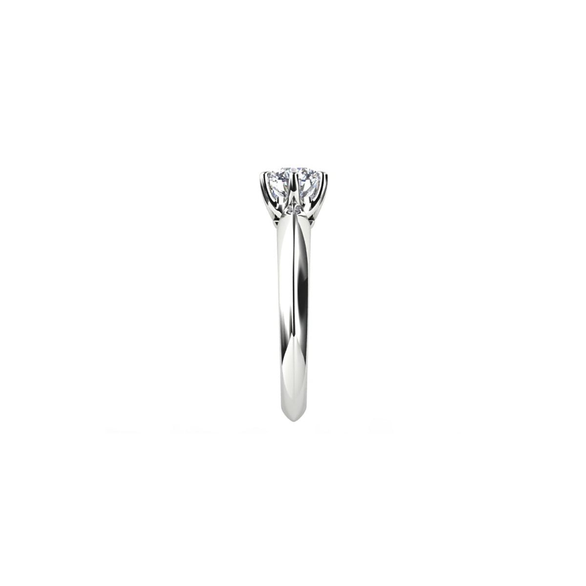 18ct White Gold Diamond Solitaire Engagement Ring