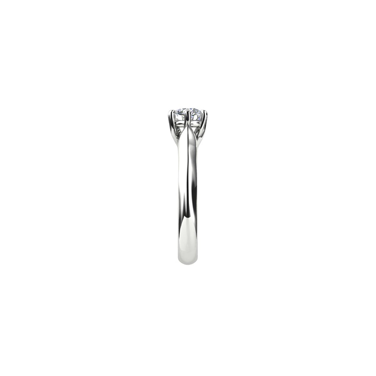 18ct White Gold Diamond Solitaire Engagement Ring