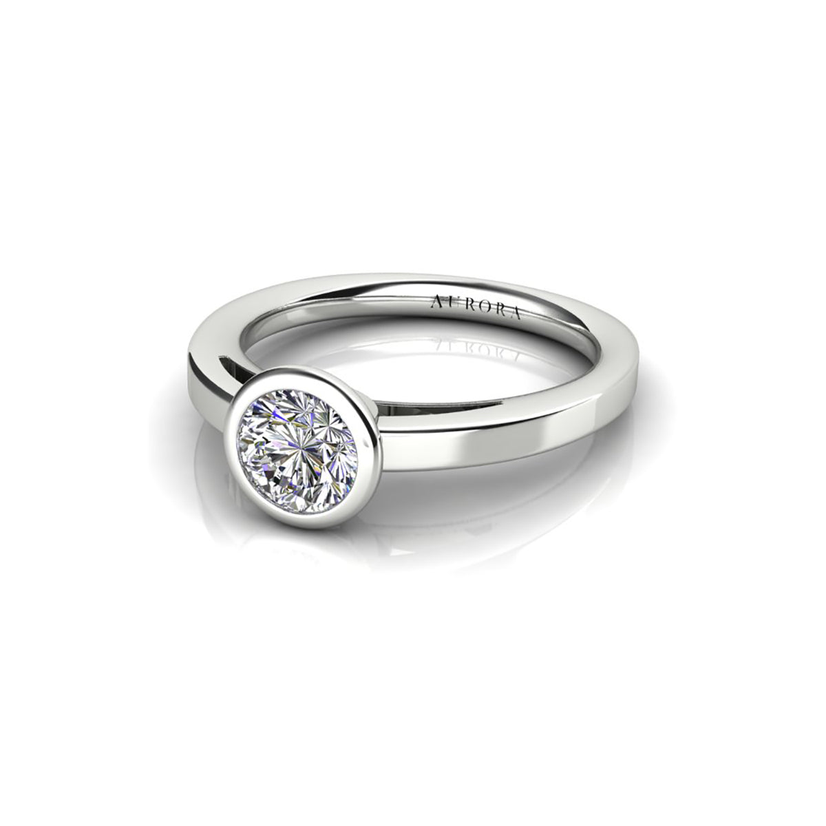 18ct White Gold Diamond Engagement Ring
