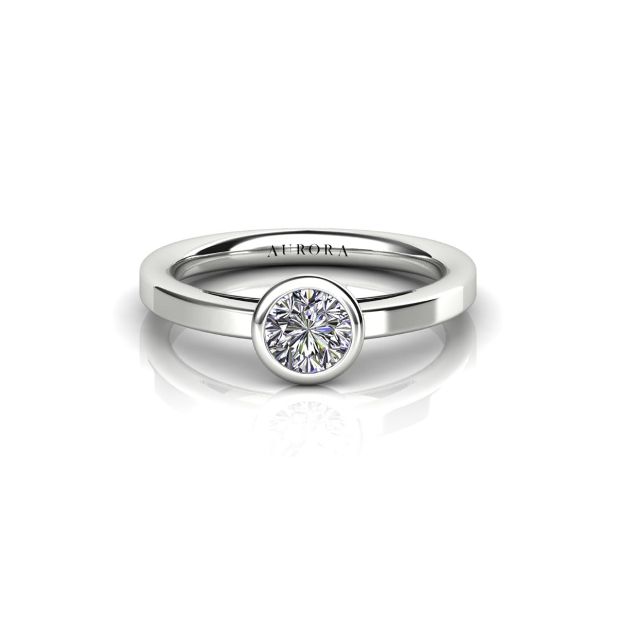 18ct White Gold Diamond Engagement Ring