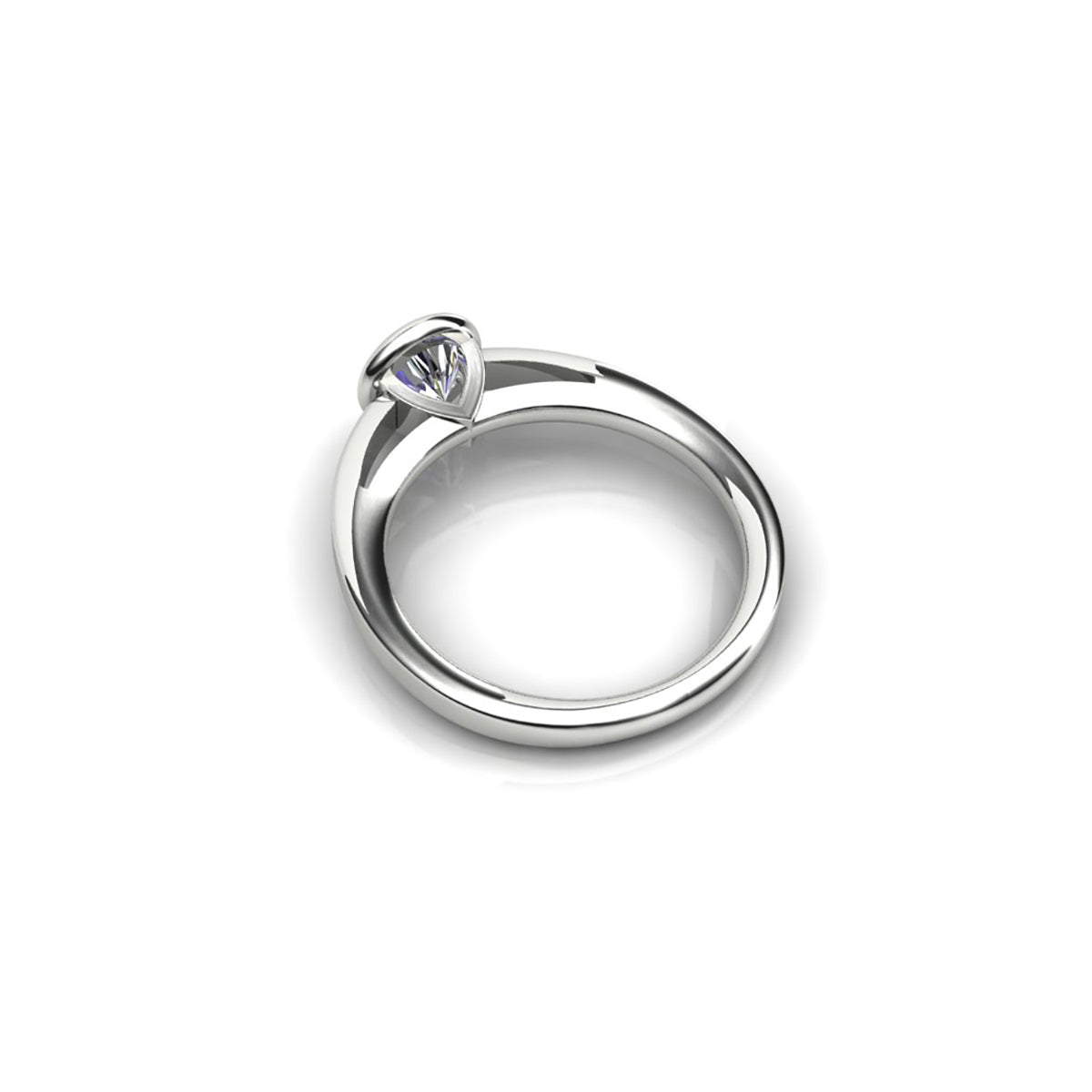 18ct White Gold Diamond Engagement Ring