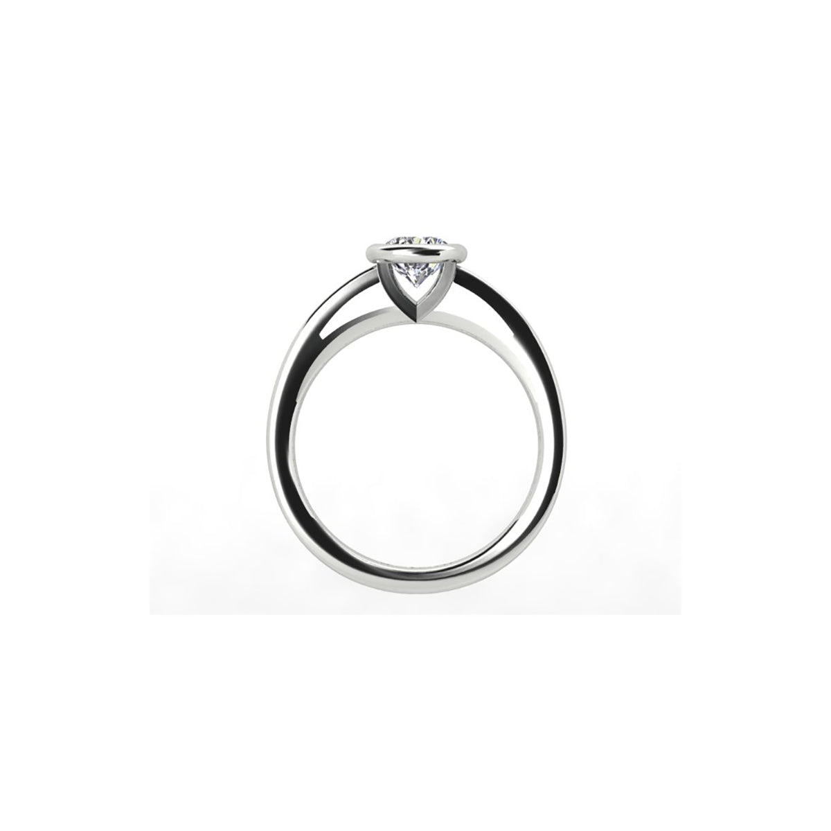 18ct White Gold Diamond Engagement Ring