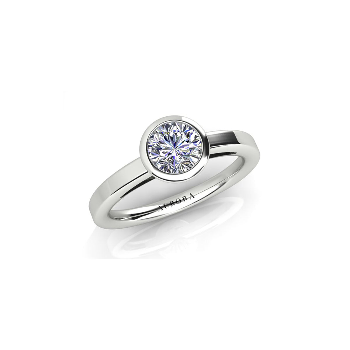 18ct White Gold Diamond Engagement Ring