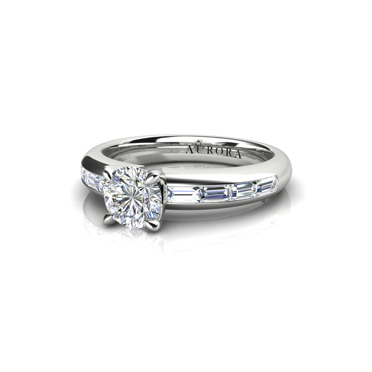 18ct White Gold Diamond Engagement Ring