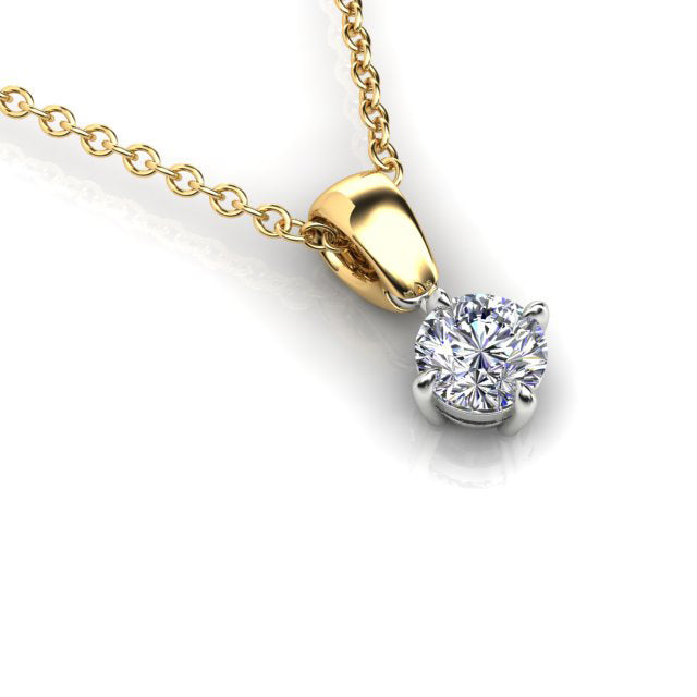 18ct Yellow Gold Diamond Pendant
