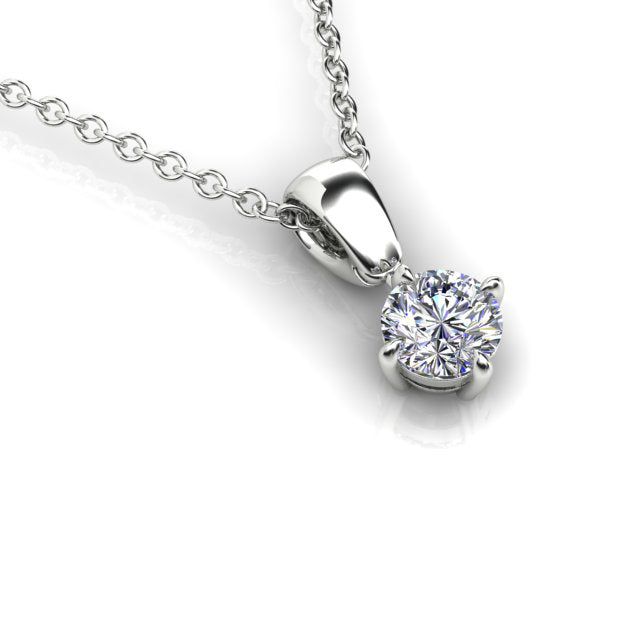 18ct White Gold Diamond Pendant