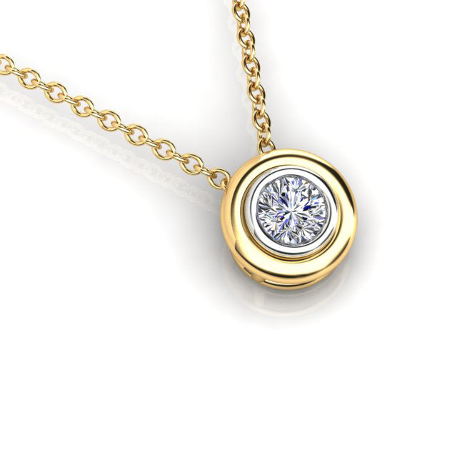 18ct Yellow Gold Diamond Pendant