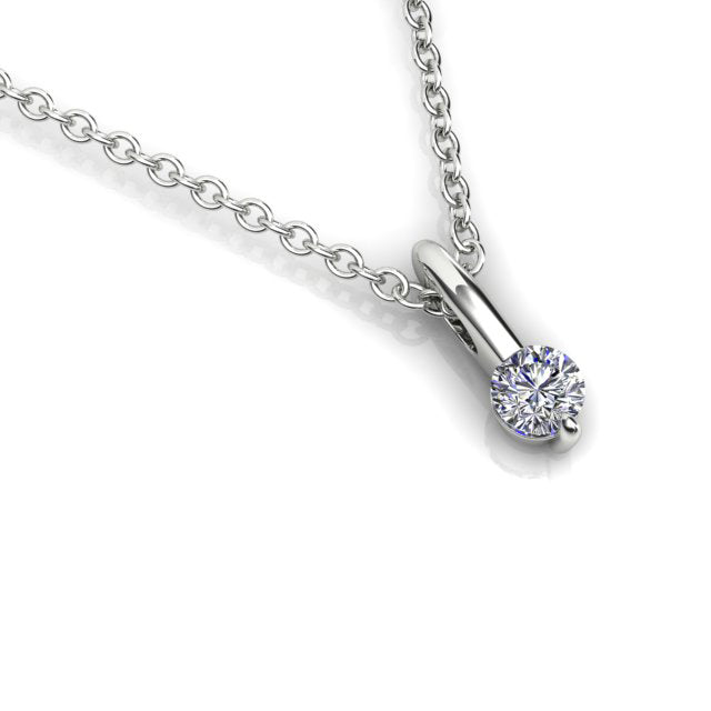 18ct White Gold Diamond Pendant