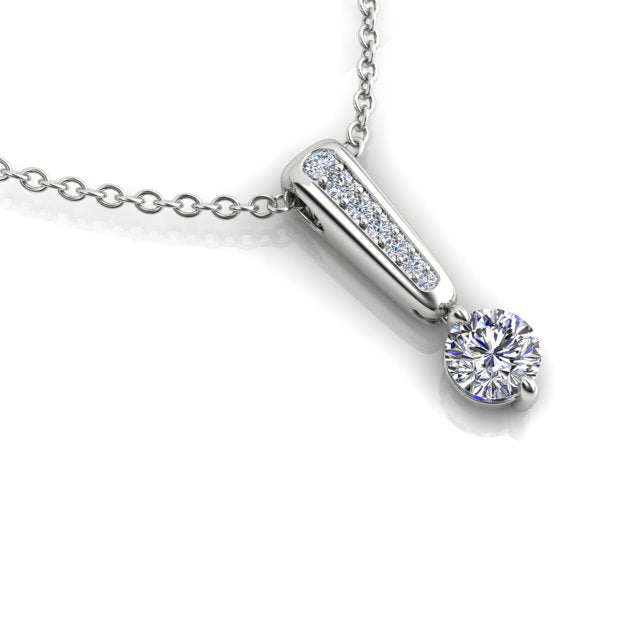 18ct White Gold Diamond Pendant