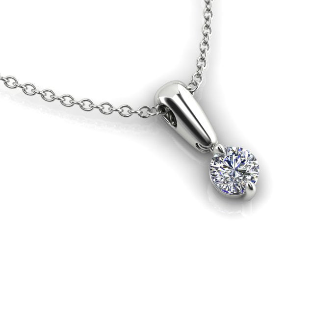 18ct White Gold Diamond Pendant