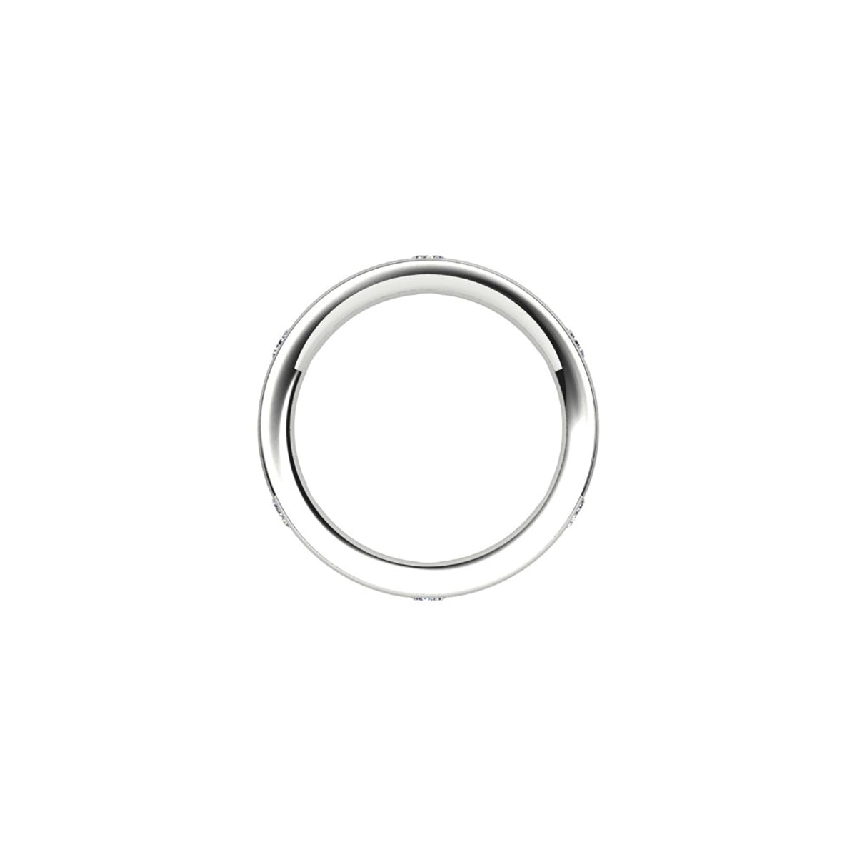 18ct White Gold Diamond Wedding Band
