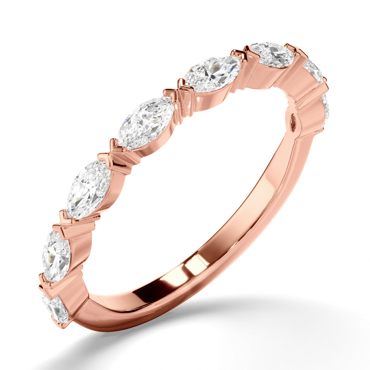 Marquise Cut Diamond Wedding Ring