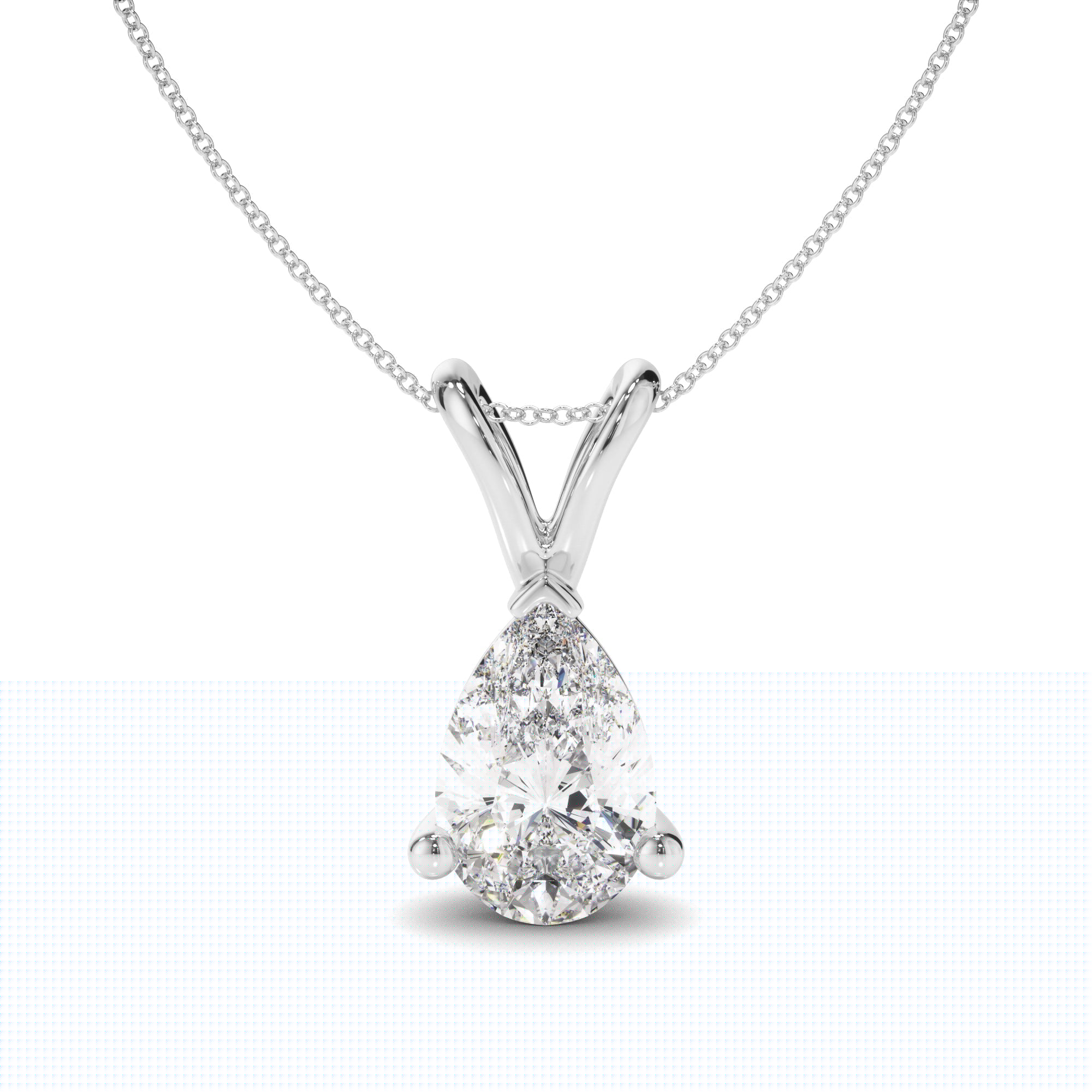 Pear Cut Diamond Pendant