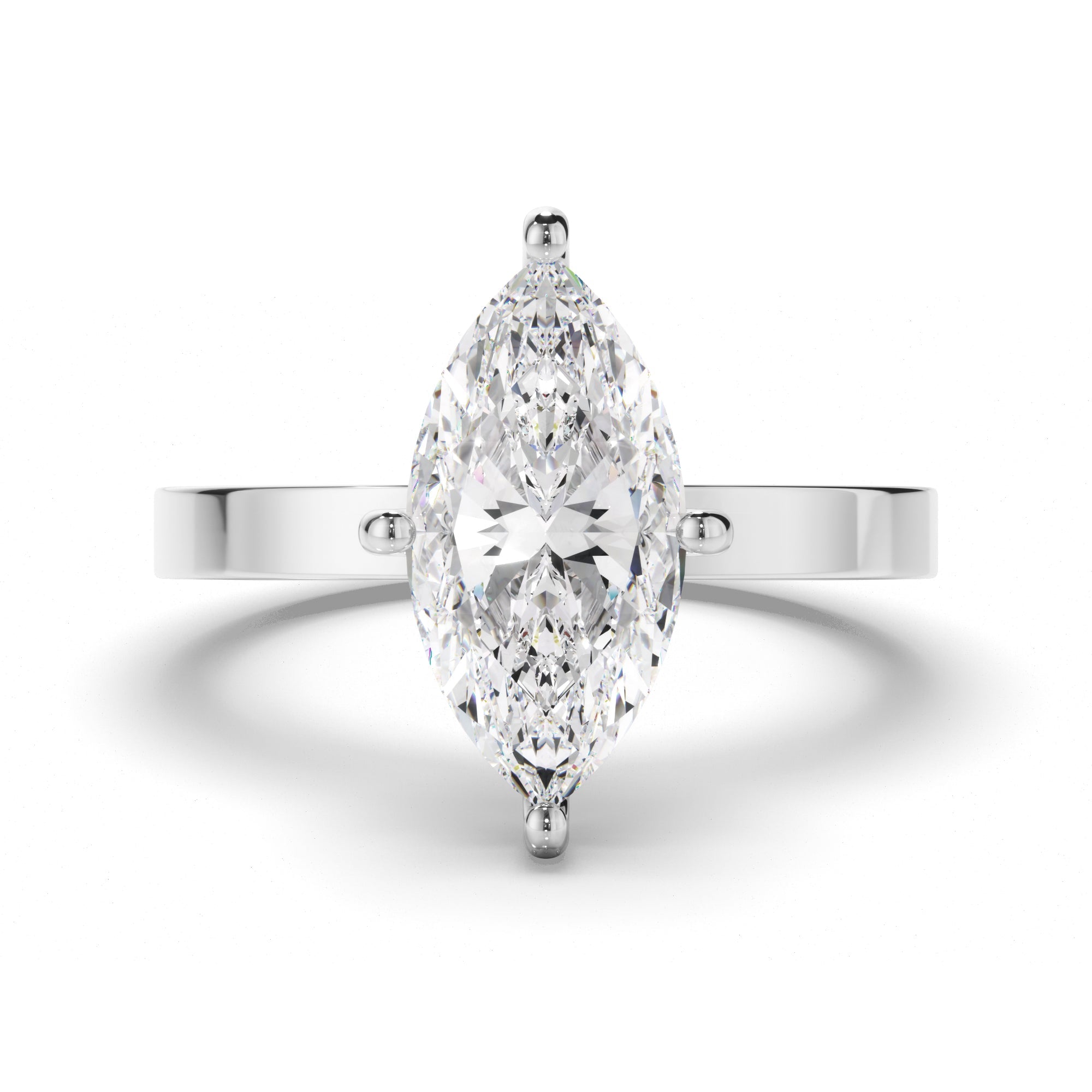 Marquise Cut Diamond Solitaire Engagement Ring