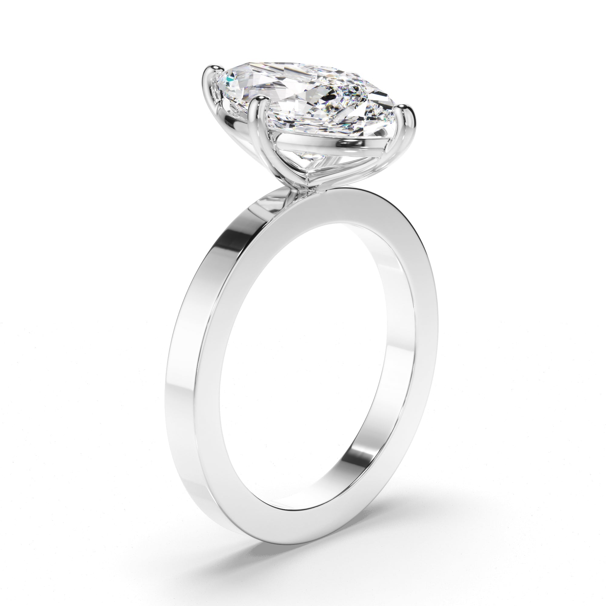 Marquise Cut Diamond Solitaire Engagement Ring
