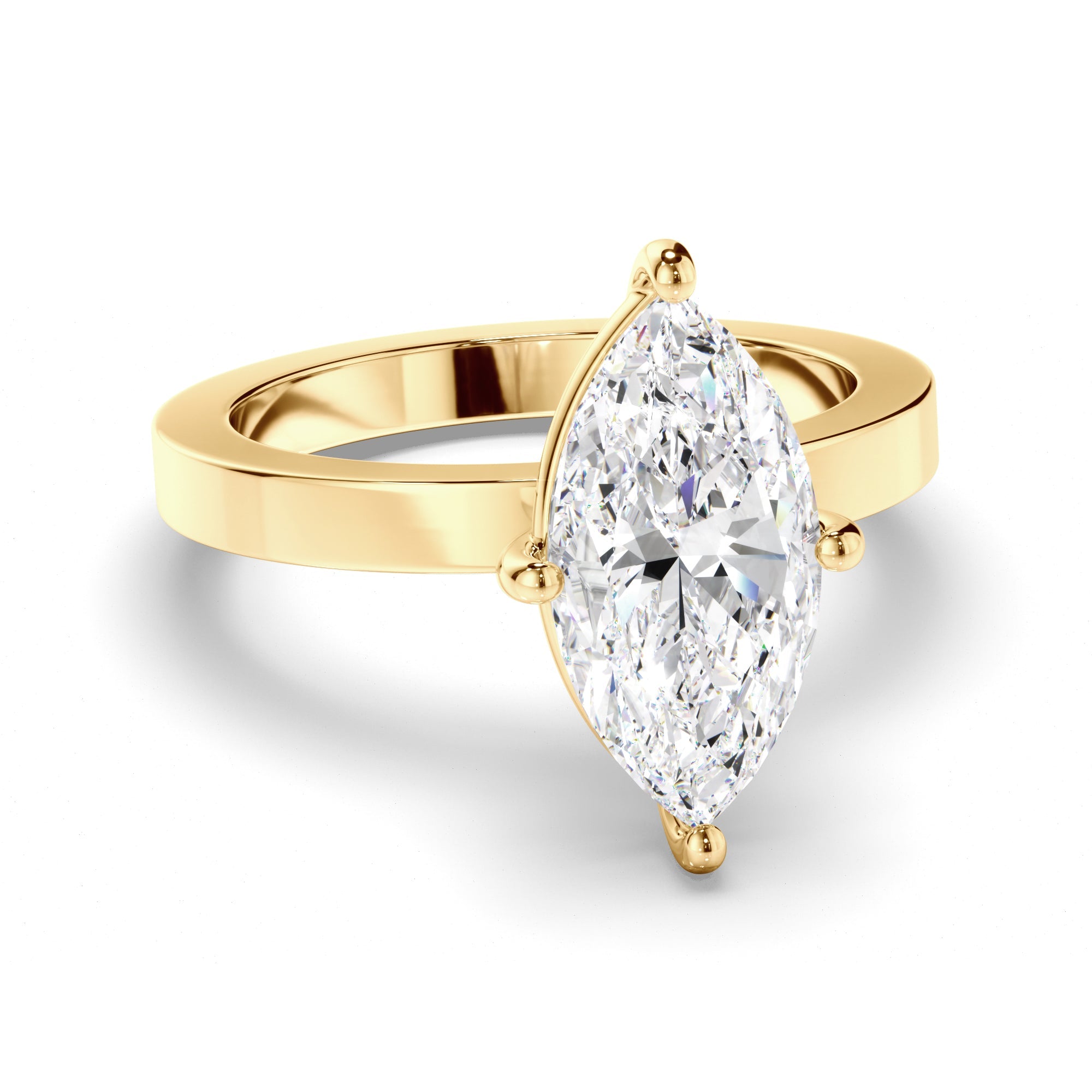 Marquise Cut Diamond Solitaire Engagement Ring