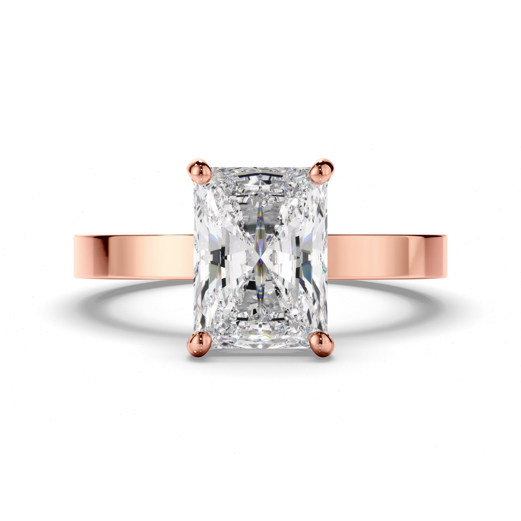 Radiant Cut Diamond Solitaire Engagement Ring