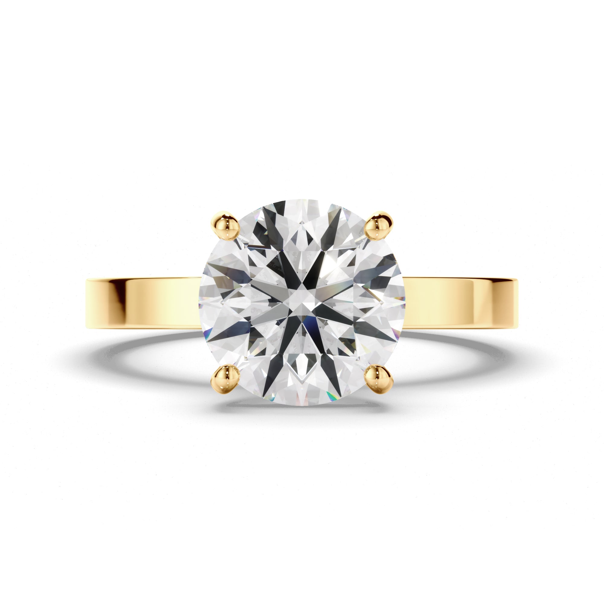 Round Brilliant Cut Diamond Solitaire Engagement Ring