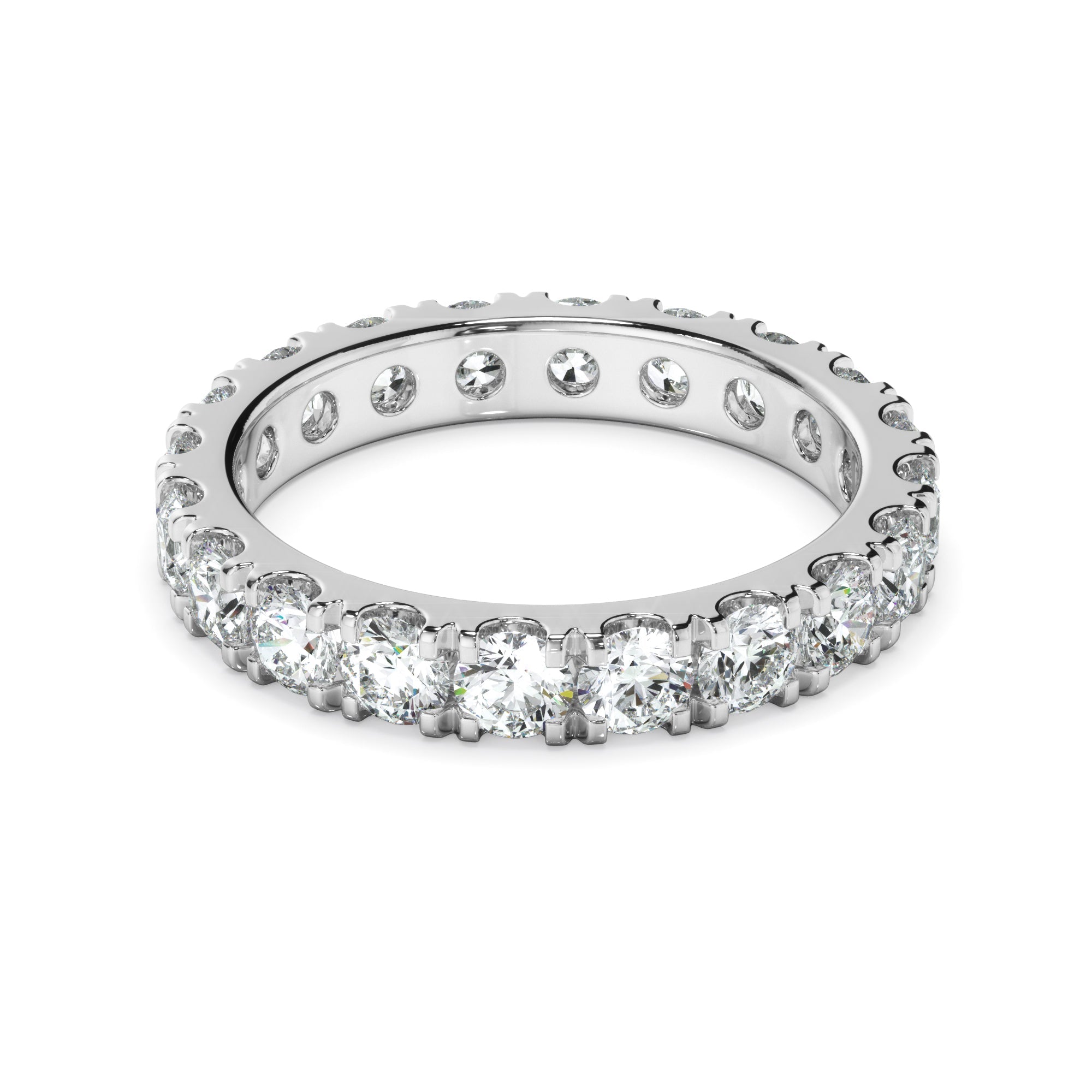 1.9ct Round Brilliant Cut Lab Grown Diamond Eternity Ring