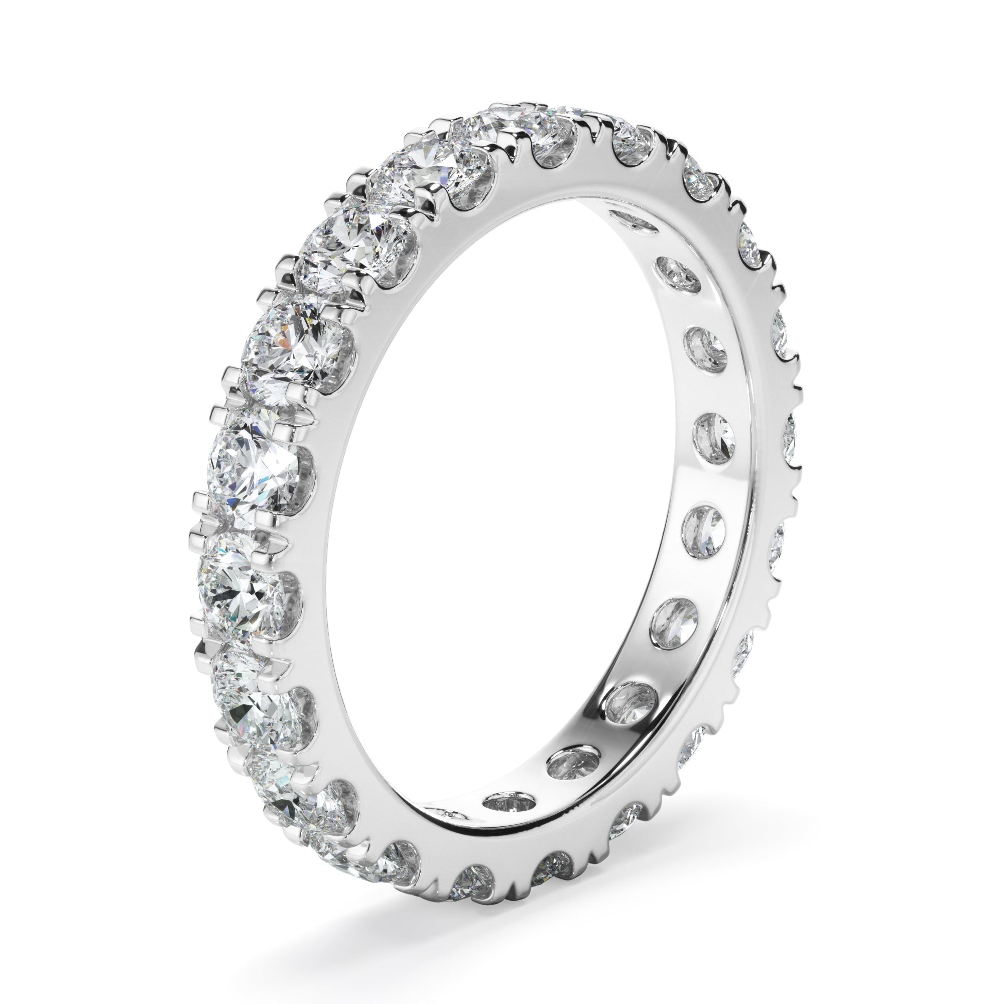 1.9ct Round Brilliant Cut Lab Grown Diamond Eternity Ring