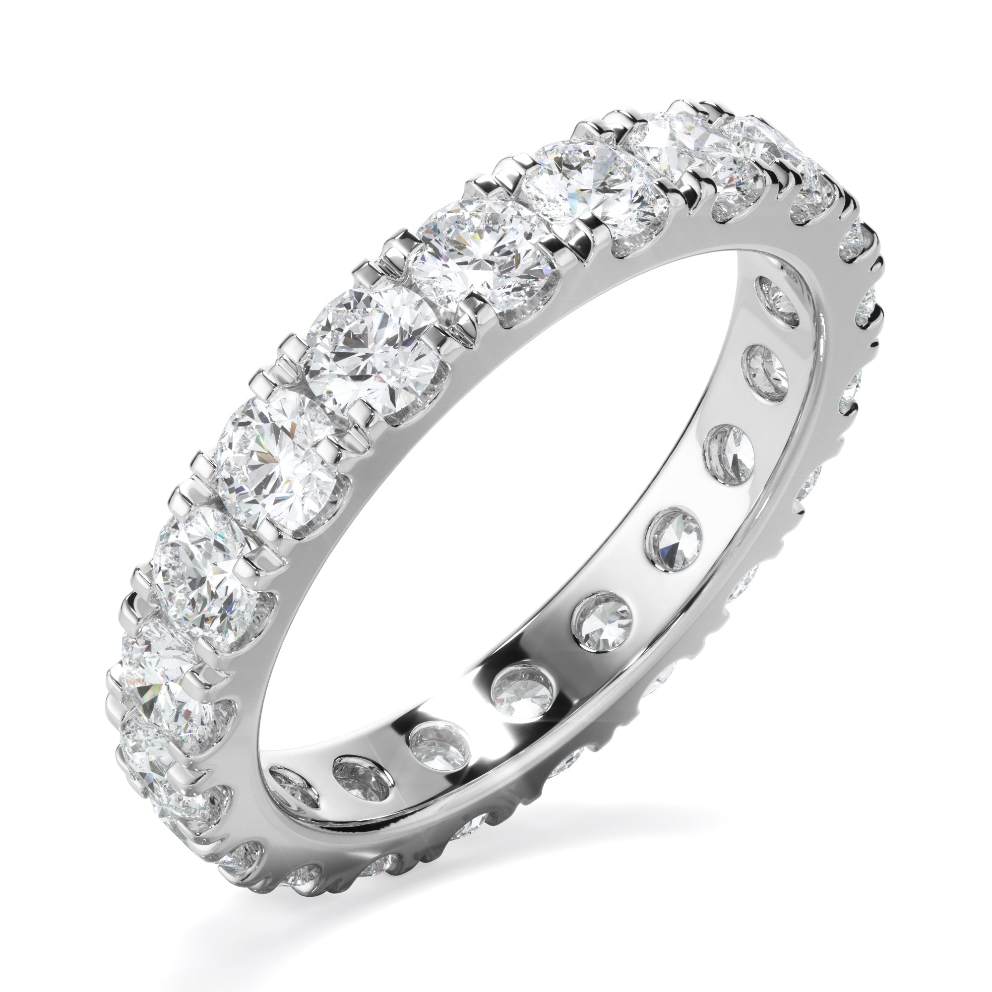 1.9ct Round Brilliant Cut Lab Grown Diamond Eternity Ring