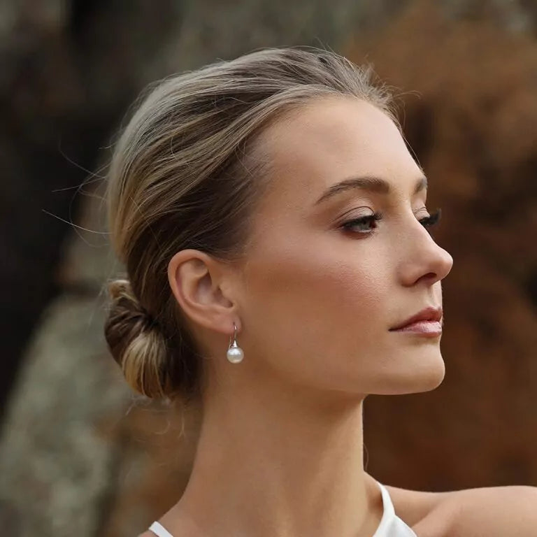 Kailis Small Trumpet Earrings, 18ct White Gold