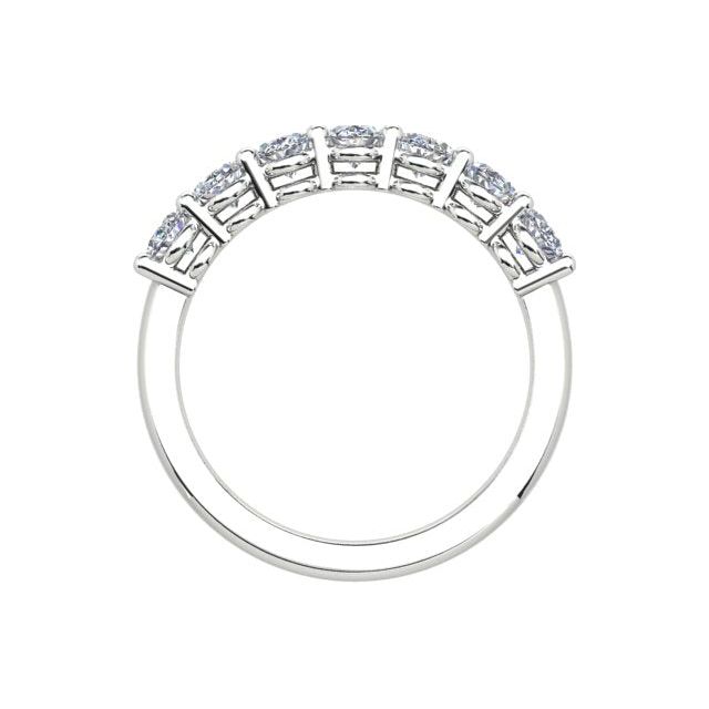 Platinum 1.05ct Oval Diamond Anniversary Ring