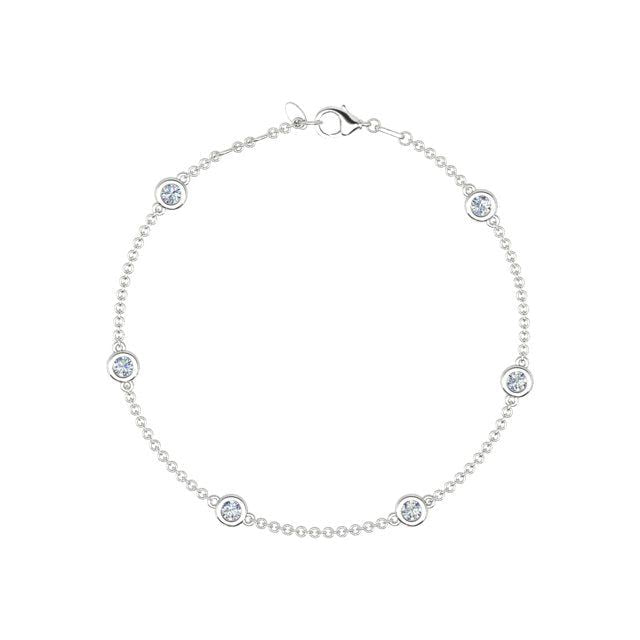 Diamond d'Amour Bracelet in 18ct White Gold