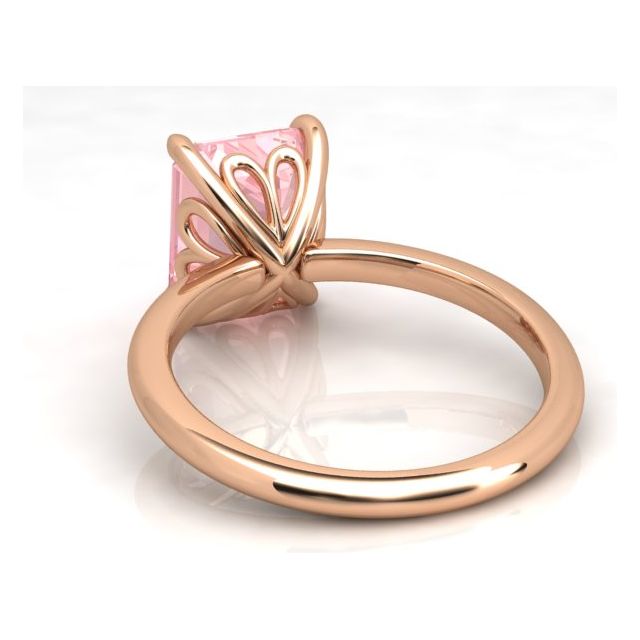 18ct Rose Gold 3.00ct Pink Morganite Dress Ring