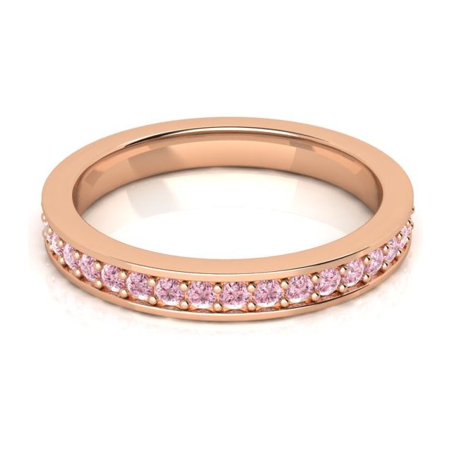18ct Rose Gold 0.50ct Argyle Origin Pink Diamond Wedding Ring