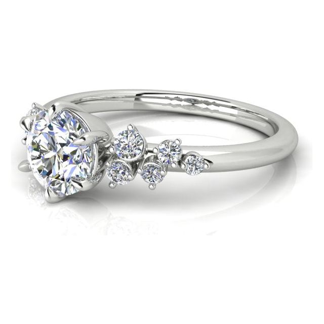 Platinum 0.89ct Diamond Engagement Ring