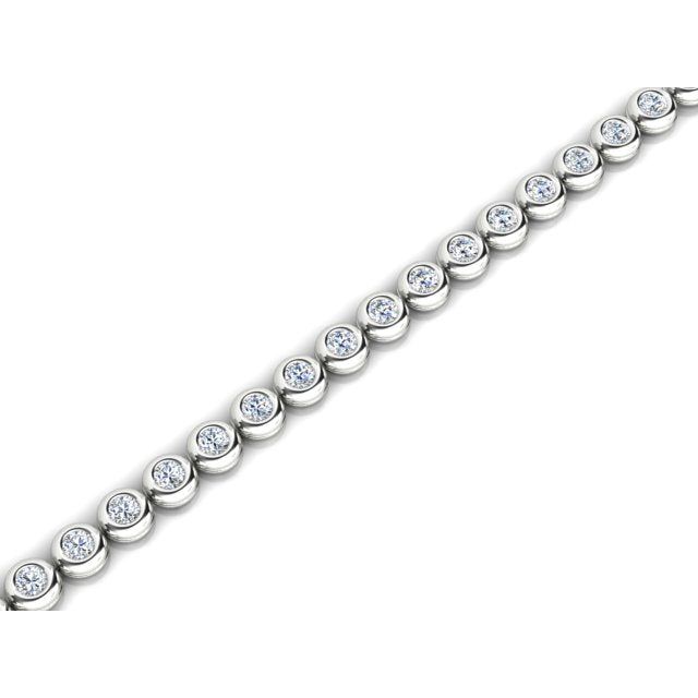 18ct White Gold Diamond Bracelet