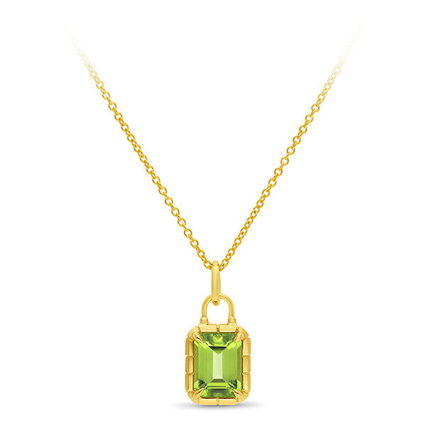 Peridot Pendant in 9ct Yellow Gold